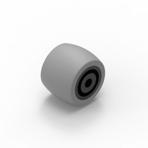 Führungsrolle Ø30mm, Gummi-Lauffläche