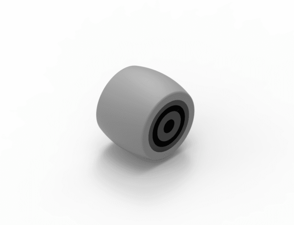 Führungsrolle Ø30mm, Gummi-Lauffläche