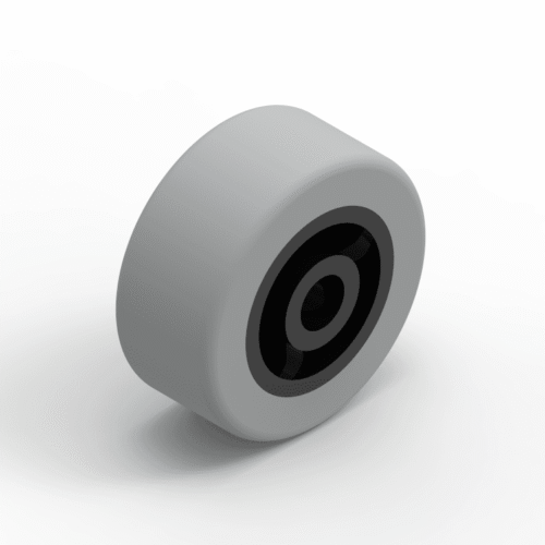 Führungsrolle Ø42mm, Gummi-Lauffläche