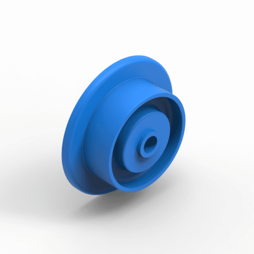 Führungsrolle Ø48mm, PVC, mit Flansch