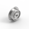 Führungsrolle Ø50mm, Stahl, mit Flansch