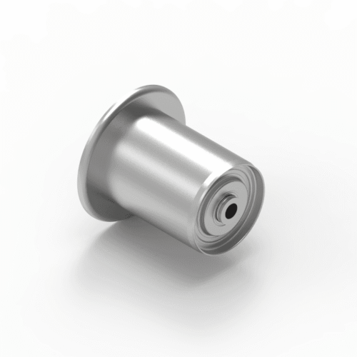 Führungsrolle Ø50mm, Stahl, mit Flansch