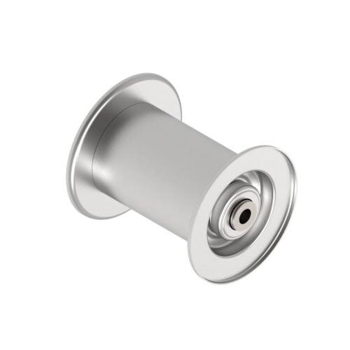 Führungsrolle Ø50mm, Stahl, mit doppeltem Flansch