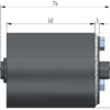 Bremsrolle Ø51mm, Stahl
